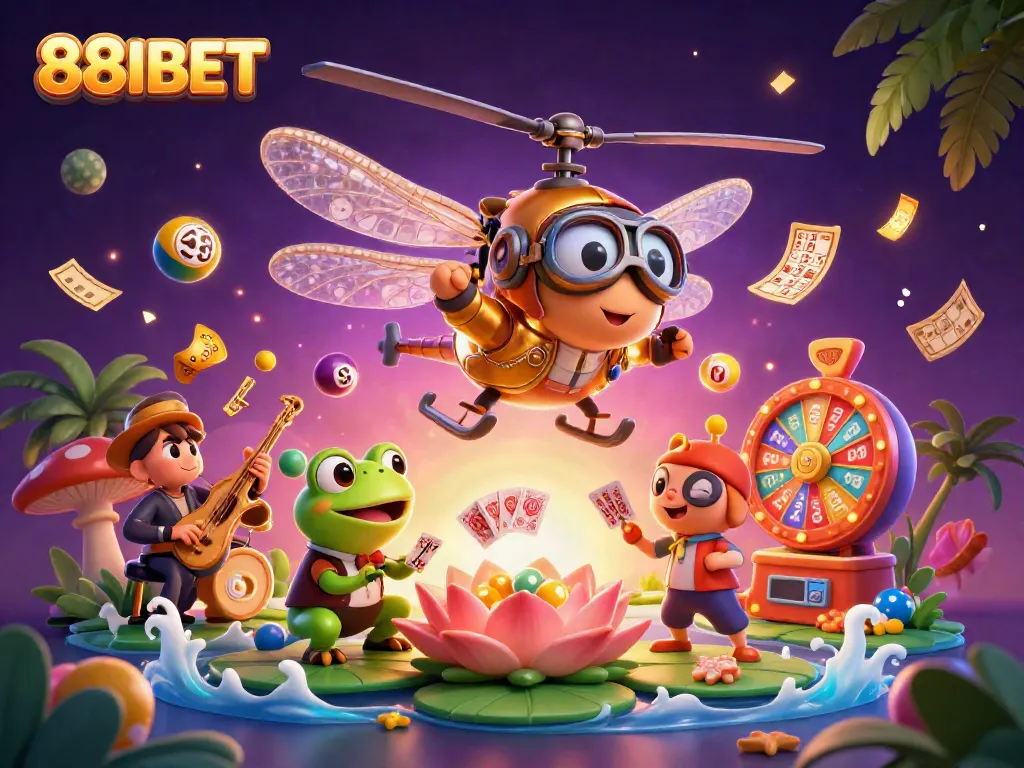 Experience thrilling gaming action at 88IBET with dynamic scenes showcasing vibrant casino elements.
