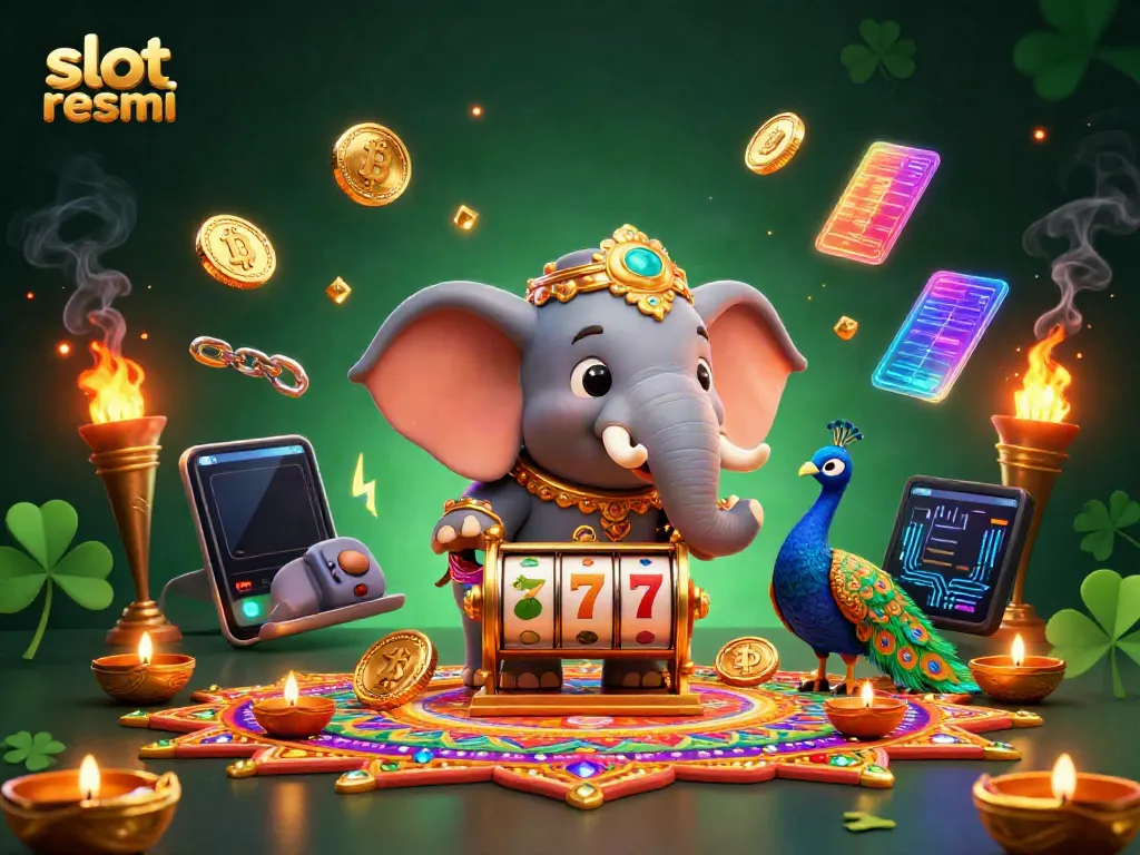 Engage with exhilarating slot resmi games featuring vibrant characters, coins, and dynamic elements.